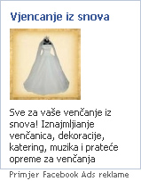 Facebook Ads Primjer